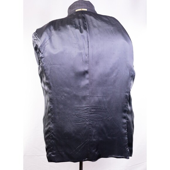 44R Classic-Fit Joseph Abboud GRAY PINSTRIPED Wool Three-Button Blazer Jacket - Picture 10 of 13